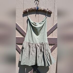 Babaton Light Sage Tiered Slip Camisole